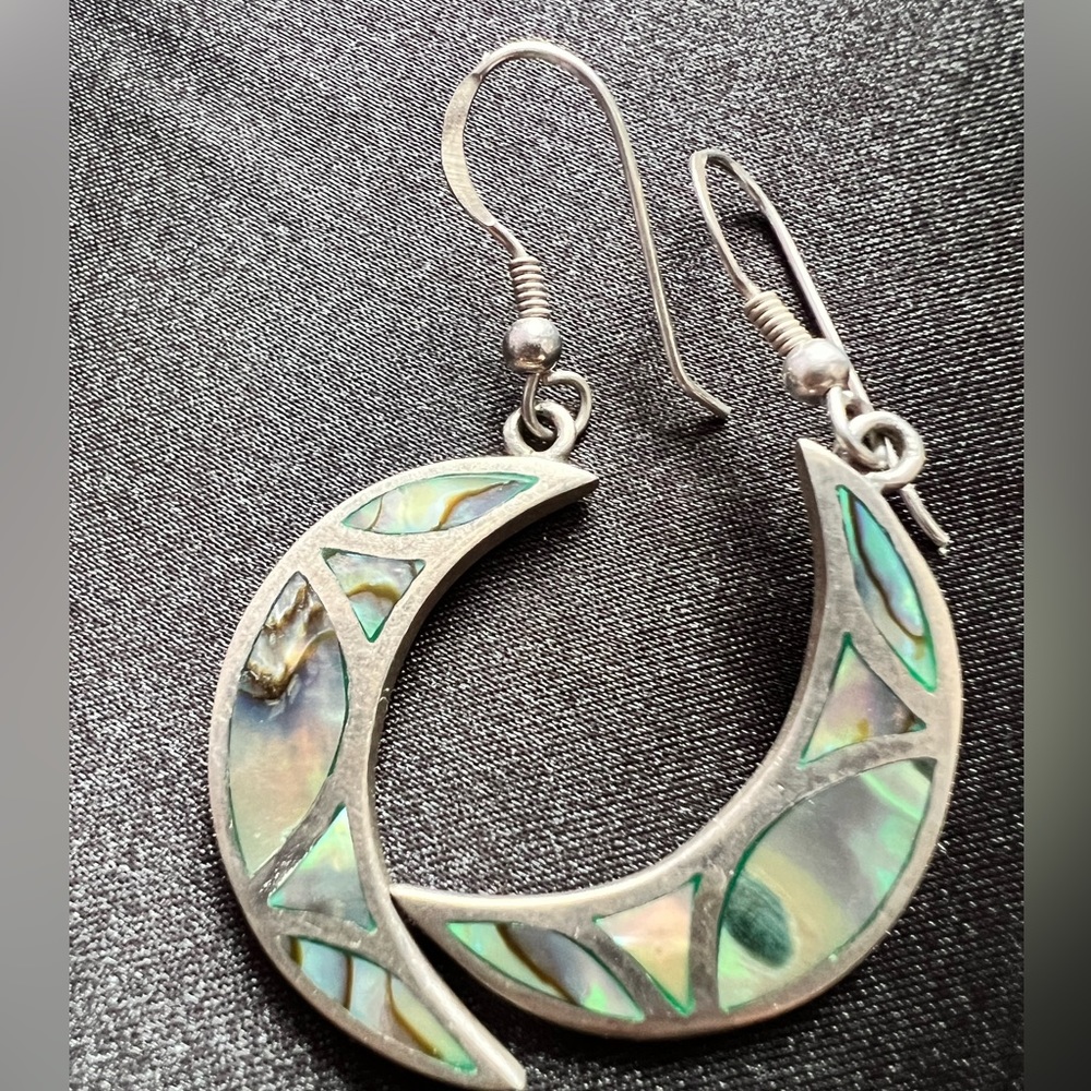 Abalone inlay Crescent moon.